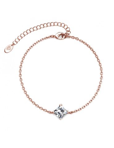 Pulsera Calle - Oro rosa y Cristal