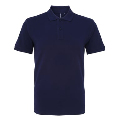 Asquith & Fox Mens Plain Short Sleeve Polo Shirt (Navy)