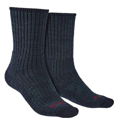 Bridgedale - Calcetines de lana merino de peso medio para hombre -Azul marino