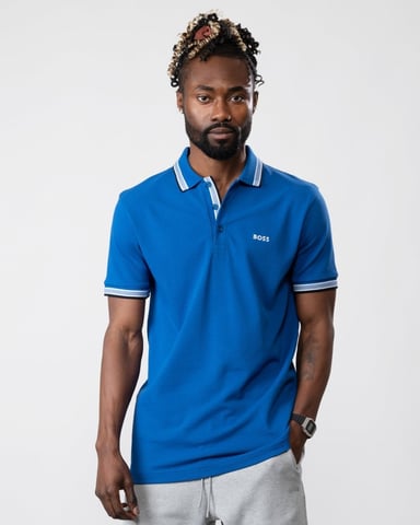 BOSS Green Paddy Contrast Mens Polo NOS