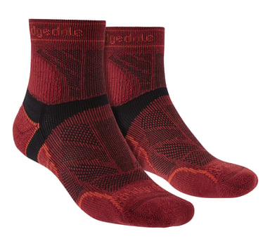 Bridgedale - Calcetines ligeros de lana merino para hombre - Rojo