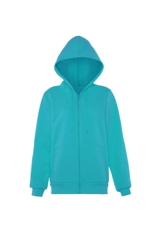 Mymo Hooded jacket women turquoise