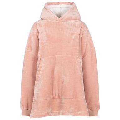Trespass Unisex Adult Cosiness Oversized Hoodie Blanket (Misty Rose)