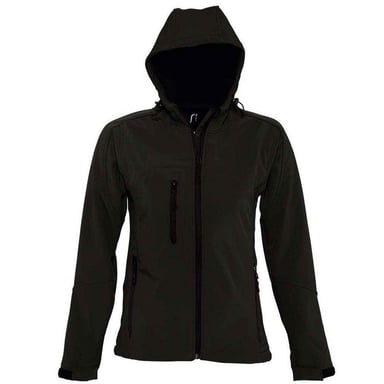 SOLS Womens/Ladies Replay Soft Shell Jacket (Black)