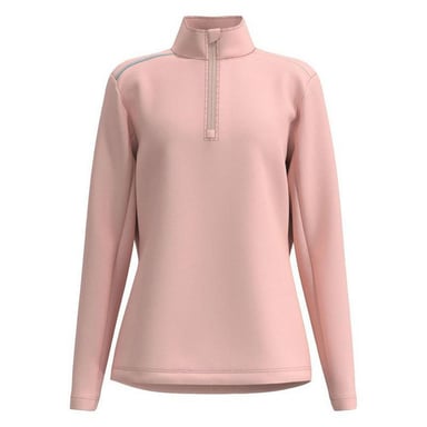 Forelson Womens/Ladies Broadway Quarter Zip Golf Base Layer Top (Pink)