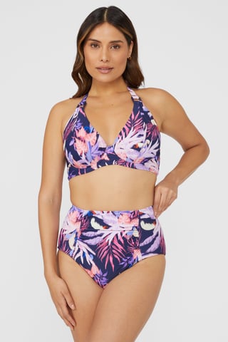 Gorgeous Arianna Palm Non Padded Plunge Underwire Bikini Top