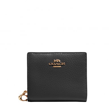 Refined Pebbled Leather Snap Wallet