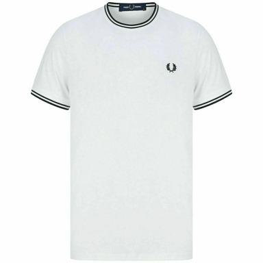 Fred Perry Twin Tipped T-Shirt In White