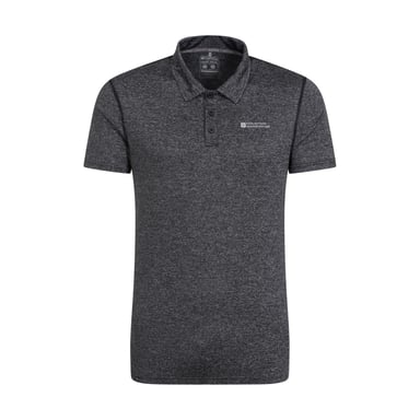 Mountain Warehouse Mens Agra Stripe Polo Shirt (Black)