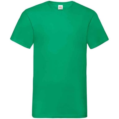 Fruit of the Loom Mens Valueweight V Neck T-Shirt (Kelly Green)
