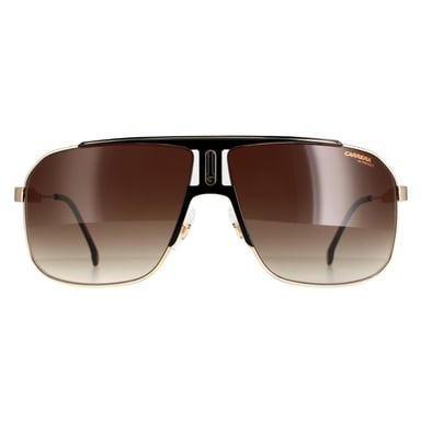 Carrera rectángulo hombre negro oro marrón degradado 1043/s