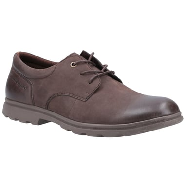 Hush Puppies Mens Trevor Leather Derby Shoes (Brown)