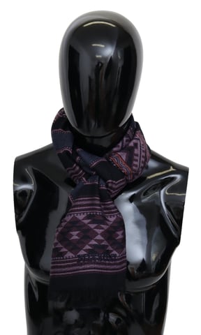 Shawl Unisex de Lana Geométrica Multicolor para Hombre de Missoni