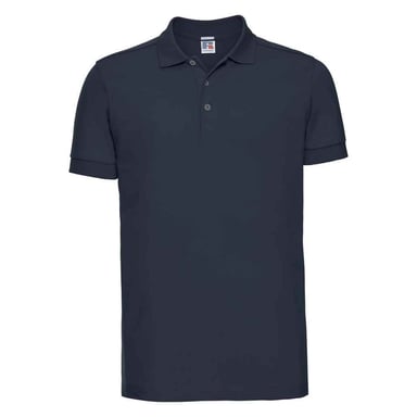 Russell Mens Pique Stretch Polo Shirt (French Navy)