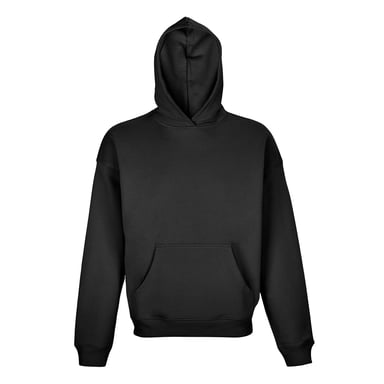 SOLS Unisex Adult Connor Organic Oversized Hoodie (Black)