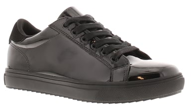 Miss Riot Girls School Shoes Trainers Twain black