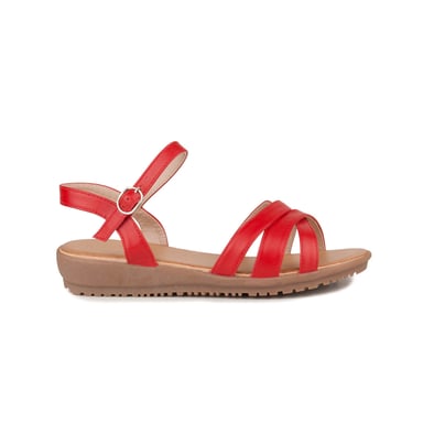 Confortable wedge sandal Montevita in Red