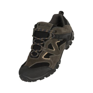Mountain Warehouse Mens Curlews Waterproof Suede Walking Shoes (Khaki)