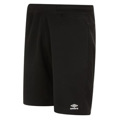 Umbro Mens Pro Fleece Shorts (Black/White)