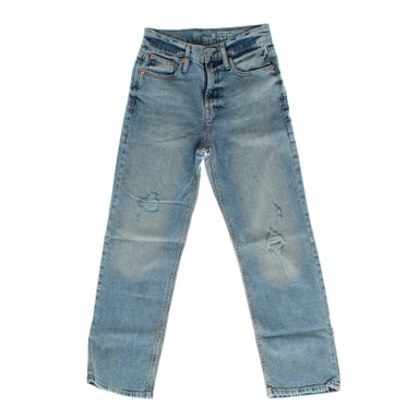 Pantalones rectos retros 454451 niñas