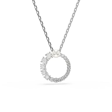 Swarovski 'Matrix' Women's Base Metal Necklace - Silver 5688751