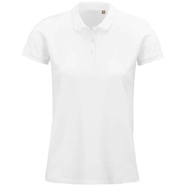 SOLS Womens/Ladies Planet Organic Polo Shirt (White)