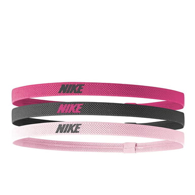 Nike Mixed Width Headband (Pack of 3) (Pink/Grey)