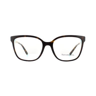 Tiffany Square Havana blanco-azul monturas de cristal para mujer