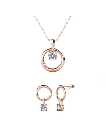 Conjuntos Octavia - Oro rosa y cristal