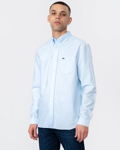 Lacoste Mens Casual Long Sleeve Woven Shirt