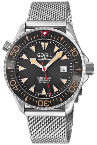 Reloj Automatico Suizo para Hombre Gevril Hudson Yards Marrón