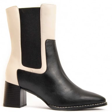 Montevita Botín De Tacón Calig4 En Negro