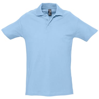 SOLS Mens Spring II Short Sleeve Heavyweight Polo Shirt (Sky Blue)