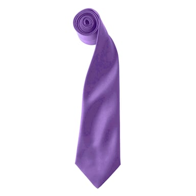 Premier Colours Mens Satin Clip Tie (Pack of 2) (Rich Violet)