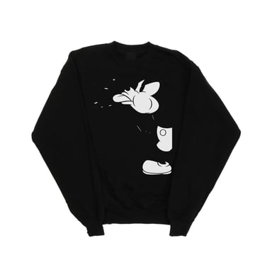 Disney Mens Mickey Mouse Cut Sweatshirt (Black)