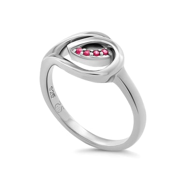 Orphelia 'Dazzle' Women's 925 Sterling Silver Ring - Silver ZR-7518/R