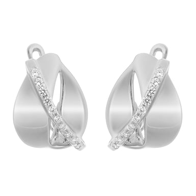 Orphelia 'Idia' Women's 925 Sterling Silver Stud Earrings - Silver ZO-7086