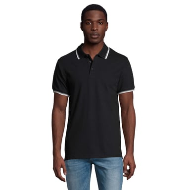 SOLS Mens Practice Contrast Polo Shirt (Navy)