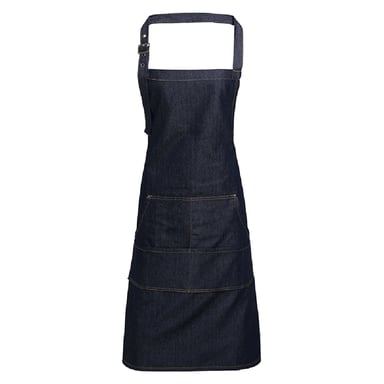 Premier Jeans Stitch Bib Apron (Pack of 2) (Indigo Denim)