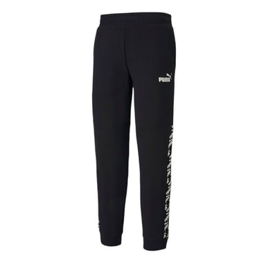 PUMA Amplificado Pantalones de pista Logotipo grabado Joggers negros - Hombre