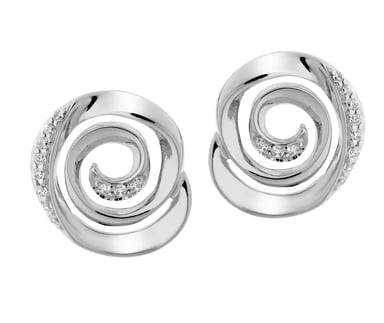 Orphelia 'Cora' Women's 925 Sterling Silver Stud Earrings - Silver ZO-7087
