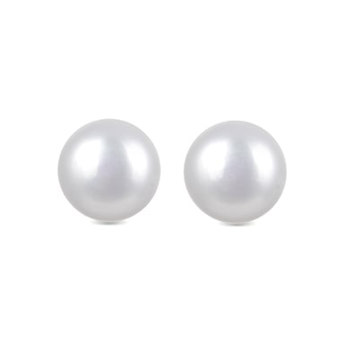 Pendientes Luxenter Essential de Plata de Ley 925 y Perla Blanca acabados en oro amarillo de 18 quilates