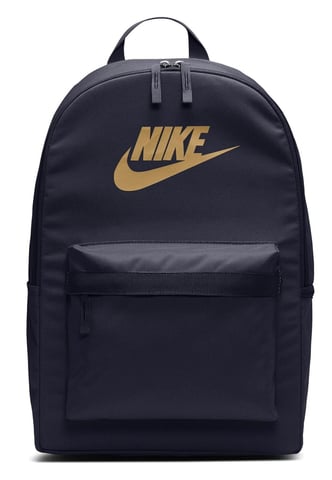 Mochila NIKE Unisex Heritage - Bolsa 2.0 Negra con Logotipo Dorado