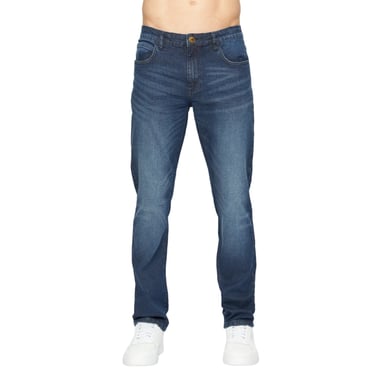Crosshatch Mens Svelte Stretch Jeans (Dark Wash)