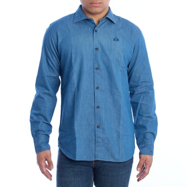 Camisa de Mezclilla Regular Fit UMC005-DM094 Hombre