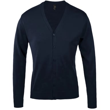 SOLS Mens Golden Knitted V Neck Cardigan (Navy)