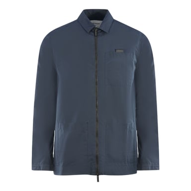 Chaqueta sobrecamisa azul marino antidesgarro de algodón de Lyle & Scott