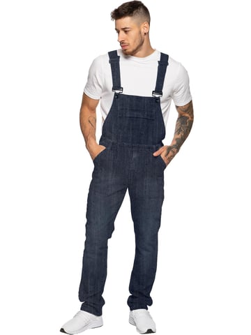 Enzo | Peto vaquero para hombre - Azul oscuro