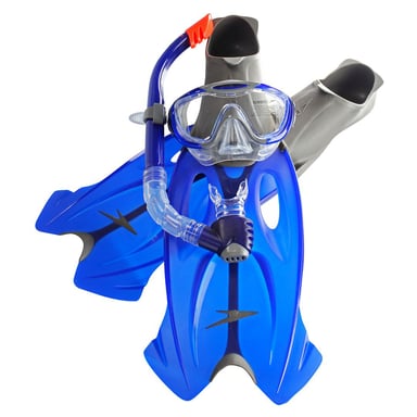 Speedo Glide Mask Fin Blue Gris Snorkel Snorkel 8 016595052