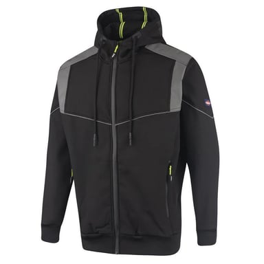 Lee Cooper Mens Reflective Hooded Jacket (Black)